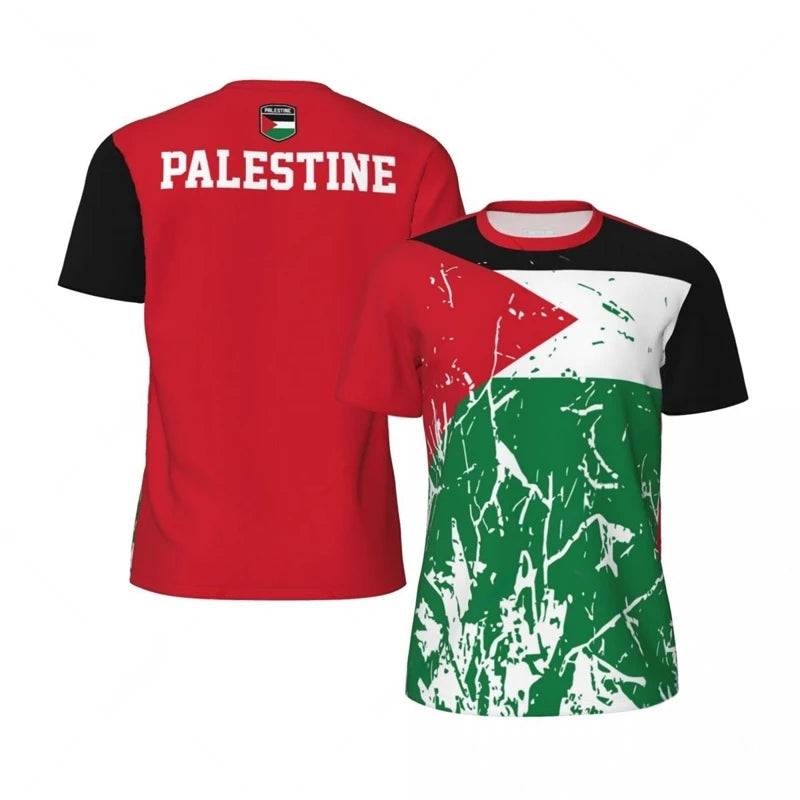 Freedom in Motion – Palestine Emblem 3D Flag Jersey