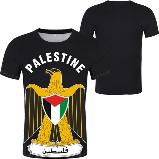 Rise & Represent – Palestinian Flag Football Tee