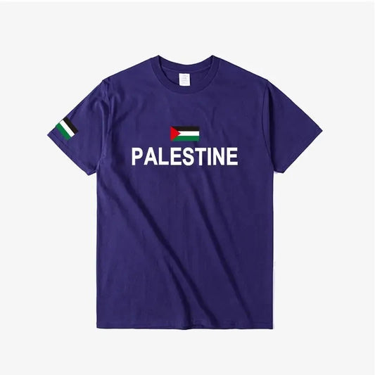 Threads of the Nation – Palestine Flag Cotton Jersey Tee