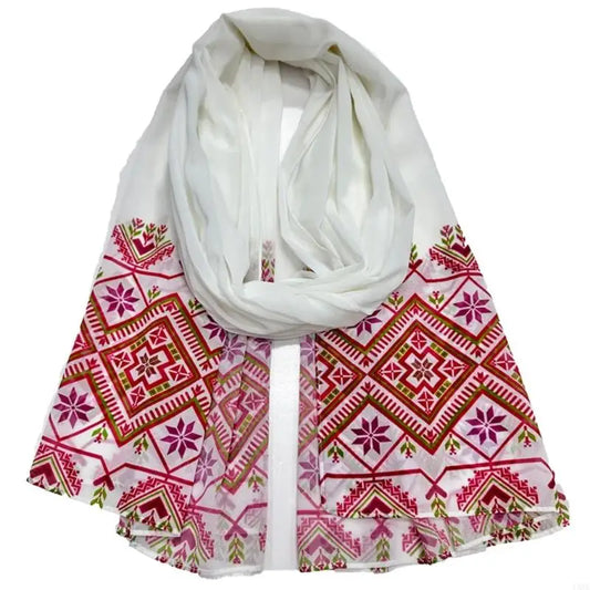 Keffiyeh Inspired Breathable Hijab Wrap