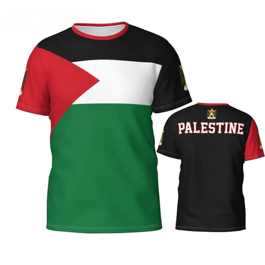 Insignia of Identity – 3D Palestine Flag Tee