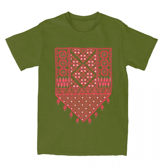Threads of Heritage – Embroidered Palestine Street Tee